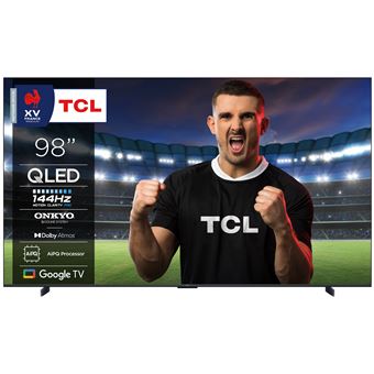 TV QLED Tcl 98P89K 248 cm 4K UHD Alluminio spazzolato - Nuevo