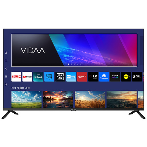 United UNLED43HS90VDA SMART TV 43'' FULL HD, Sistema operativo VIDAA, Triplo tuner DVBT2/C/S2 HEVC MAIN10, Dolby Audio, Parental Control