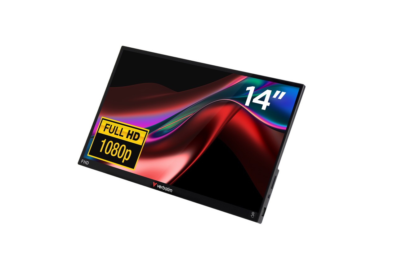 Verbatim PMT-14 Monitor touch screen ERP: A (A - G) 35.6 cm (14 pollici) 1920 x 1080 Pixel 16:9 6 ms HDMI  USB 2.0 US