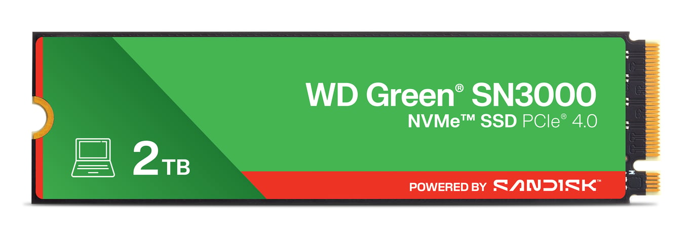 WESTERN DIGITAL WD Green SN3000 NVMe SSD 2Tb M.2 2280 - Nuevo