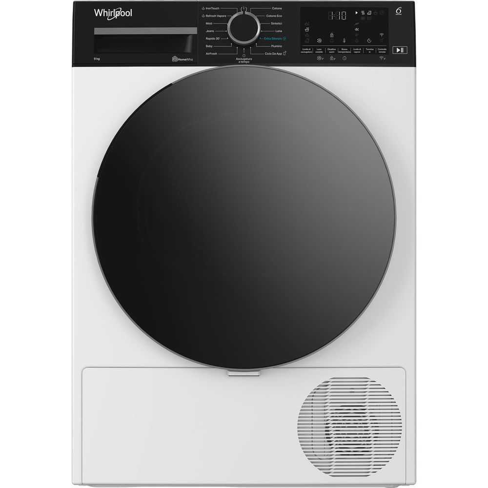 Whirlpool C WD 96M WBS IT, Capacità 9kg, classe A, colore White, Display digitale XL, Wi-Fi, IronTouch