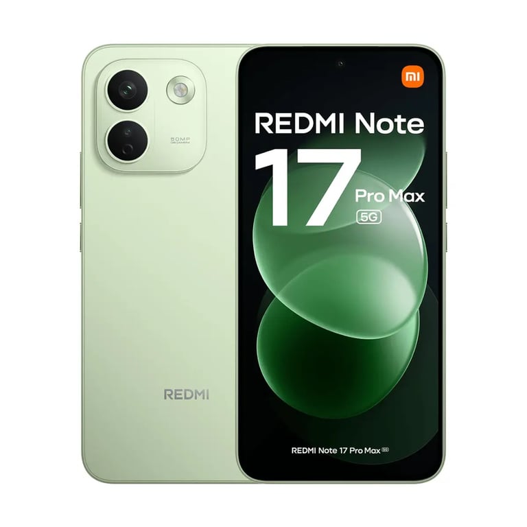 Xiaomi Redmi Note 17 Pro Max 5G 256GB Verde, RAM 24GB, IP66 - Nuevo