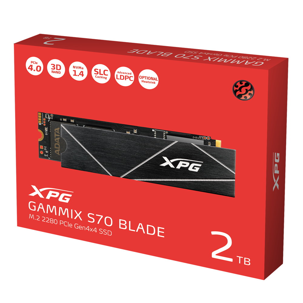 XPG GAMMIX S70 Blade 2 TB M.2 PCI Express 4.0 NVMe 3D NAND